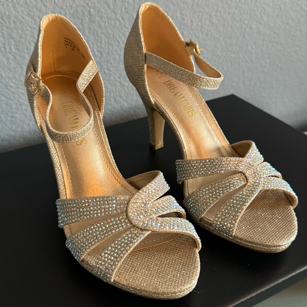 DREAM PAIRS Women's Amore Fashion Stilettos Open Toe Pump Heel Sandals